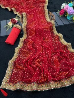 New Bandhani Saree