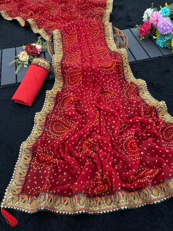 New Bandhani Saree