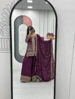 Prisha Fashion Launching New Designer Party Wear Top Plazzo & Dupatta Set