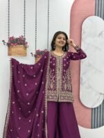 Prisha Fashion Launching New Designer Party Wear Top Plazzo & Dupatta Set