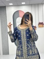 Prisha Fashion Launching New Designer Party Wear Top Plazzo & Dupatta Set