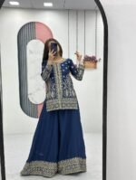 Prisha Fashion Launching New Designer Party Wear Top Plazzo & Dupatta Set