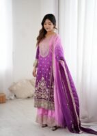 New Designer Party Wear Top Plazzo & Dupatta Set