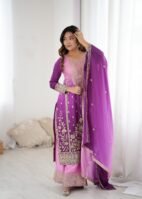 New Designer Party Wear Top Plazzo & Dupatta Set