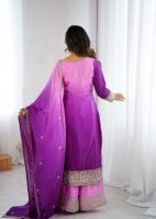 New Designer Party Wear Top Plazzo & Dupatta Set
