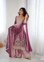 New Designer Party Wear Top Plazzo & Dupatta Set