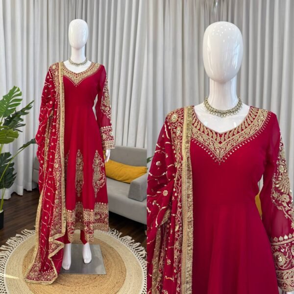 New Designer Party Wear Top Plazzo & Dupatta Set