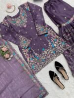 New Designer Party Wear Top Plazzo & Dupatta Set