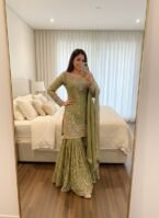 New Designer Party Wear Top Plazzo & Dupatta Set