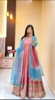 New Designer Party Wear Top Pent & Dupatta Set