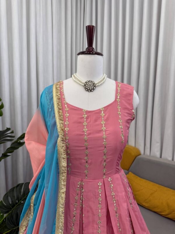 New Designer Party Wear Top Pent & Dupatta Set