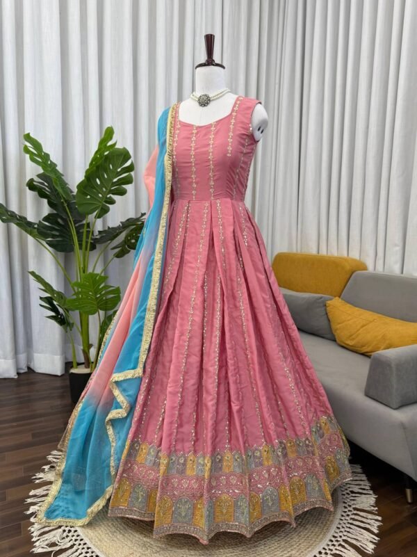 New Designer Party Wear Top Pent & Dupatta Set