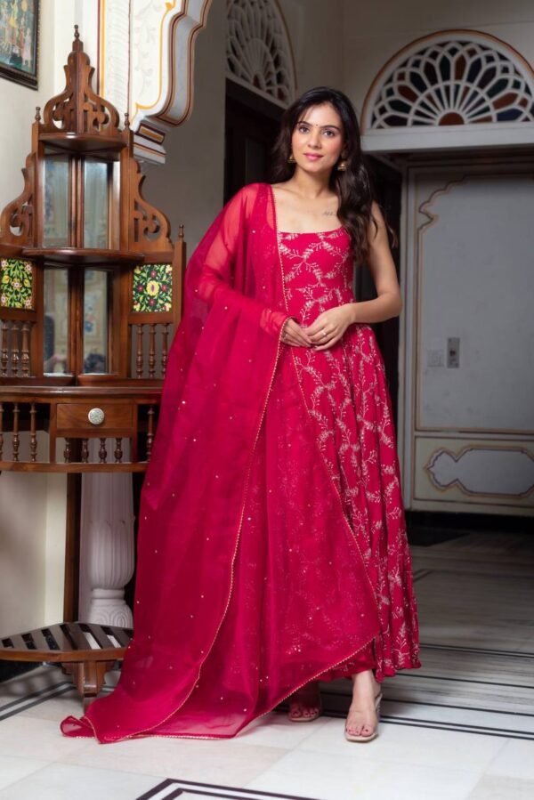 New Designer Party Wear Top Sharara & Dupatta Set