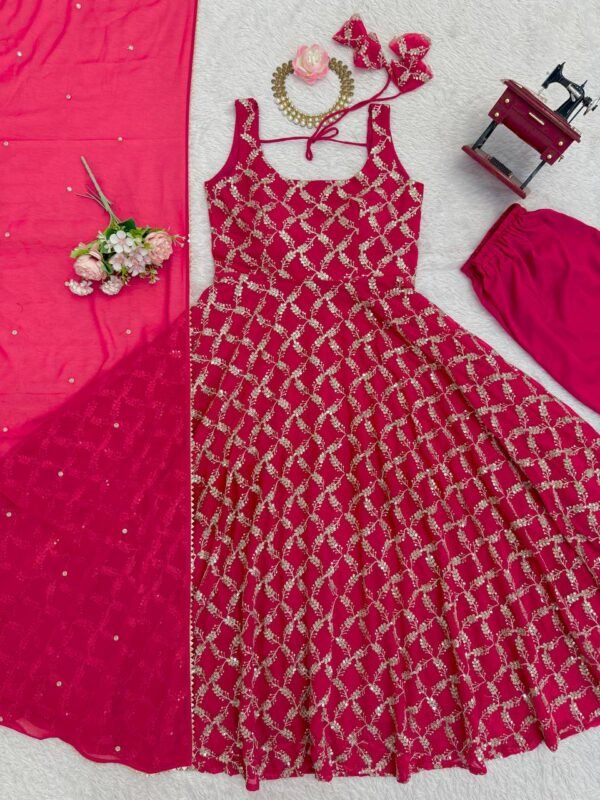 New Designer Party Wear Top Sharara & Dupatta Set