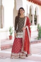 PREMIUM DESIGNER READYMADE TOP-SHARARA-DUPATTA