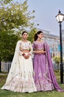 Embroidery Sequence Work with thred work Lehenga Choli