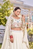 Embroidery Sequence Work with thred work Lehenga Choli