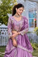 Embroidery Sequence Work with thred work Lehenga Choli