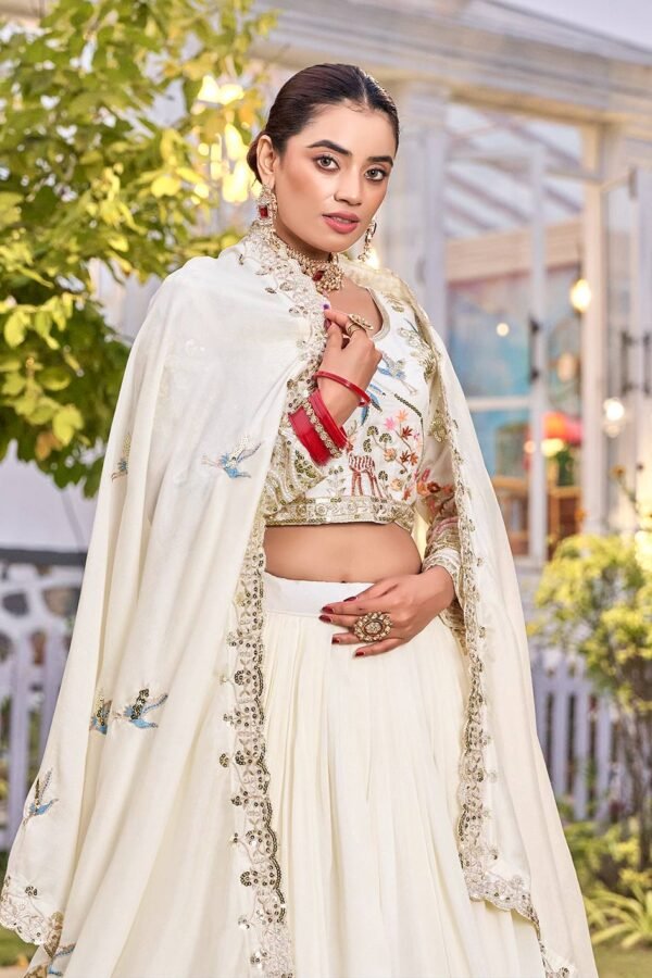 Embroidery Sequence Work with thred work Lehenga Choli
