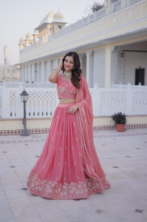 Cosmos silk with Standard Frill stitching Lehenga Choli